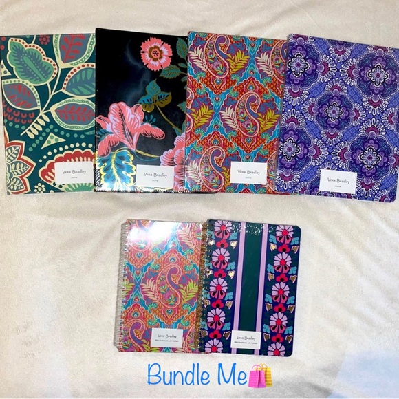 New! Vera Bradley Mini Notebook W/Pocket Romantic Paisley🌸160 page Spiral✨ - Picture 10 of 12